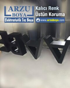 Tabela ve Dış Mekan Reklamlarının Elektrostatik Toz Boya İle Boyanması
